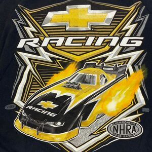 NHRA Chevy Racing black and yellow shirt #racing #chevy